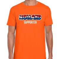Oranje t-shirt Holland / Nederland supporter EK/ WK voor heren - thumbnail