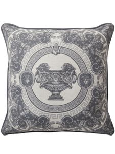 Versace coussin La Coupe Des Dieux en laine mélangée - Gris