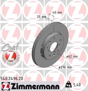 Remschijf Coat Z 540249620