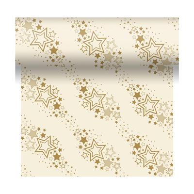 Duni 3-in1 Holiday Star Cream 40x480cm