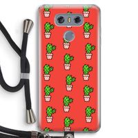 Mini cactus: LG G6 Transparant Hoesje met koord