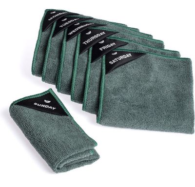 Klud Microvezel vaatdoekjes Oily groen, per 7