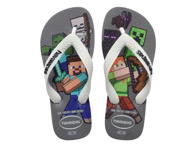 Havaianas Kids Minecraft steel grey white Multi grijs maat 3536