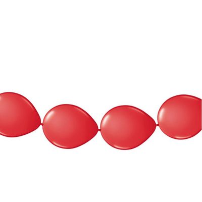 Ballonnen verjaardag feest slinger rood 3 meter