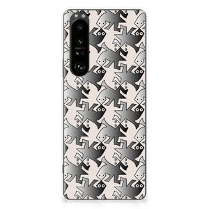 Sony Xperia 1 III TPU Hoesje Salamander Grey