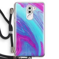 Zweverige regenboog: Honor 6X Transparant Hoesje met koord