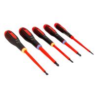 Bahco Schroevendraaierset ERGO™ Geïsoleerd 1000V VDE Sleuf/Pozidriv 5-delig - BE-9882S