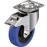 Blickle LKX-POBS 125XKA-1-FI RVS zwenkwiel met hoog draagvermogen Wieldiameter: 125 mm Draagvermogen (max.): 250 kg 1 stuk(s)