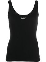 Off-White débardeur nervuré à logo imprimé - Noir Off-White débardeur nervuré à logo imprimé - Noir