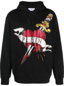 Philipp Plein hoodie à imprimé graphique - Noir