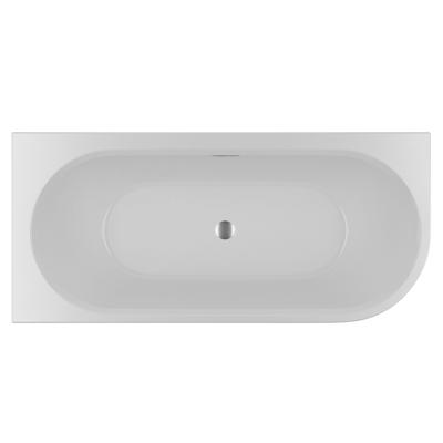 Ligbad Halfvrijstaand Riho Desire Corner Rechts 170x77x60 Acryl Mat Wit met LED Verlichting