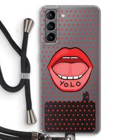 Yolo Denise: Samsung Galaxy S21 Transparant Hoesje met koord
