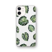 Tropische bladeren: iPhone 12 mini Transparant Hoesje