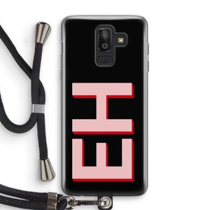 Monogram: Samsung Galaxy J8 (2018) Transparant Hoesje met koord