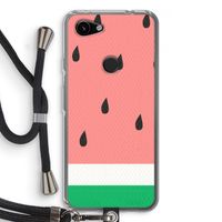 Watermeloen: Pixel 3a Transparant Hoesje met koord