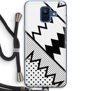 Pop Art #5: Samsung Galaxy A6 (2018) Transparant Hoesje met koord