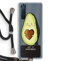 Avocuddle: Sony Xperia 5 II Transparant Hoesje met koord