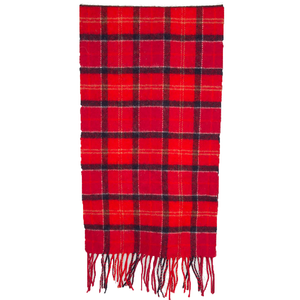 Tartan scarf lambswool cardinal