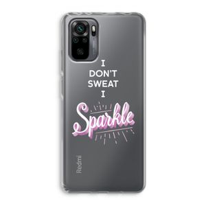 Sparkle quote: Xiaomi Redmi Note 10 Pro Transparant Hoesje