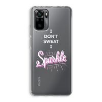 Sparkle quote: Xiaomi Redmi Note 10 Pro Transparant Hoesje