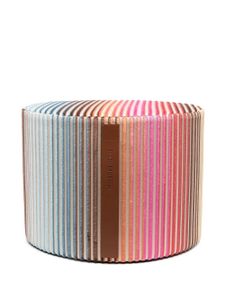 Missoni Home pouffe cylindrique Jacaranda nervuré - Rose