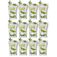 Cocktailglazen/Mojito - 12x stuks - 410 ml - Drinkglazen - Gin/tonic glazen