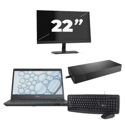 Fujitsu Lifebook U7310 - Intel Core i5-10e Generatie - 13 inch - 8GB RAM - 256GB SSD - Windows 11 Home + 1x 22 inch Monitor Fujitsu Lifebook U7310 - Intel Core i5-10e Generatie - 13 inch - 8GB RAM - 256GB SSD - Windows 11 Home + 1x 22 inch Monitor