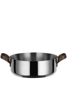 Alessi casserole Edo Low Casserole en acier inoxydable (24 cm) - Argent