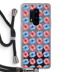 Klaproosjes: OnePlus 8 Pro Transparant Hoesje met koord