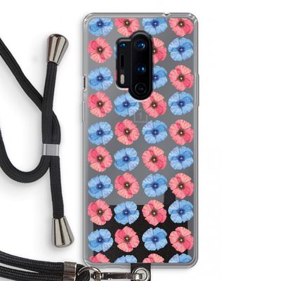 Klaproosjes: OnePlus 8 Pro Transparant Hoesje met koord