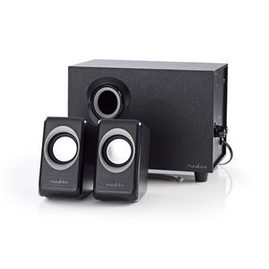 Nedis CSPR10021BK 2.1-stereo luidsprekersysteem voor PC 3.5 mm