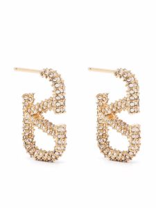 Valentino Garavani boucles d'oreilles VLogo Signature serties de cristaux