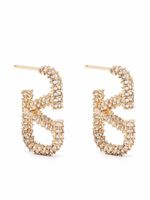 Valentino Garavani boucles d'oreilles VLogo Signature serties de cristaux - thumbnail