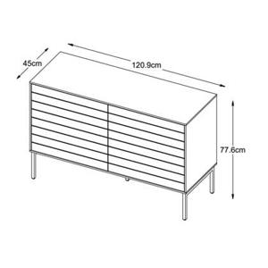 Giga Living - Dressoir Modica Smoked Eiken 120cm