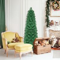 Kunstkerstboom met Verlichting Dennenboom in Glasvezellook Kerstboom met 361 Takken en Inklapbare Metalen Standaard