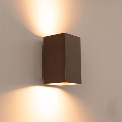 Cometa bronzo m by LUSENZ - Up and downlight - Rechthoekige wandlamp met geborsteld bronzen coating
