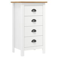 Dressoir Hill 46x35x80 cm massief grenenhout wit - thumbnail