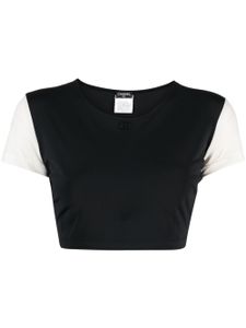 CHANEL Pre-Owned t-shirt crop à logo CC (1996) - Noir