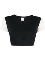 CHANEL Pre-Owned t-shirt crop à logo CC (1996) - Noir - thumbnail