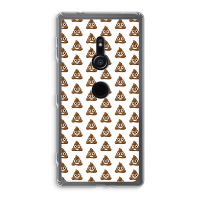 Poop emoji: Sony Xperia XZ2 Transparant Hoesje