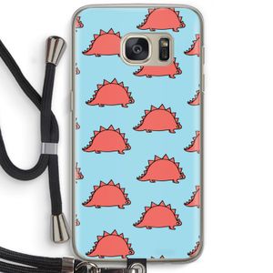 Dinosawrr: Samsung Galaxy S7 Transparant Hoesje met koord