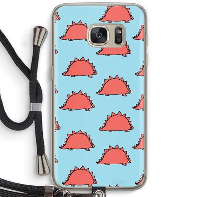 Dinosawrr: Samsung Galaxy S7 Transparant Hoesje met koord