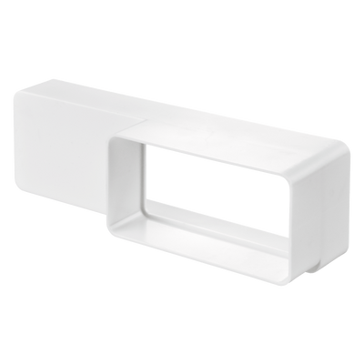 Kunststof Rechthoekig Verloop 204 X 60mm Naar 120 X 60mm - Asymmetrisch