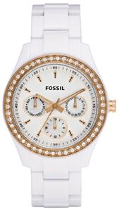 Horlogeband Fossil ES2869 Kunststof/Plastic Wit 18mm
