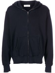 Les Tien hoodie en coton à fermeture zippée - Bleu