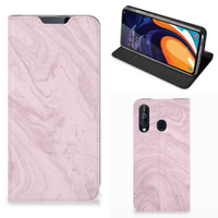 Samsung Galaxy A60 Standcase Marble Pink - Origineel Cadeau Vriendin