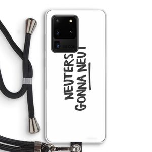 Neuters: Samsung Galaxy S20 Ultra Transparant Hoesje met koord