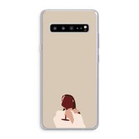 I drink wine: Samsung Galaxy S10 5G Transparant Hoesje