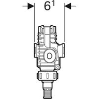 Geberit vlotterkraan type 380 met zijbevestiging 3/8"wit 240.700.00.1 - thumbnail