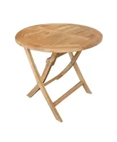 Dining Tuin Klaptafel Rond Milton Teak Ø80cm